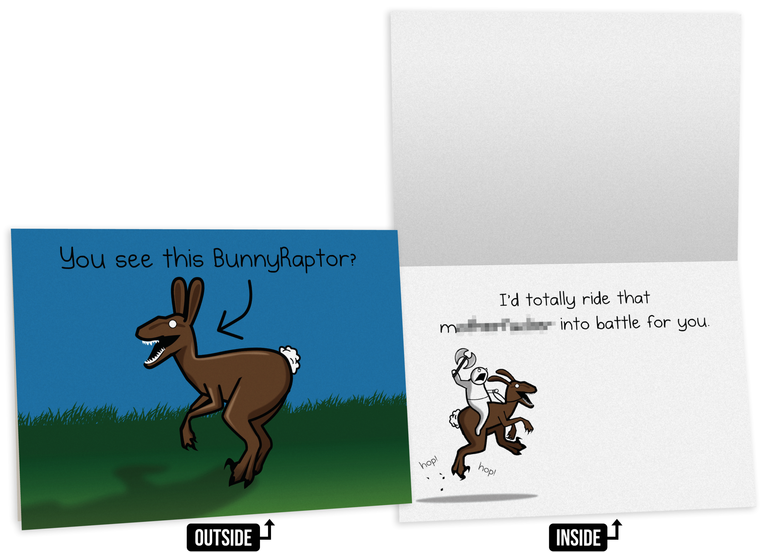 NSFW Friendship Greeting Card Bundle - 4 pack - Image 3