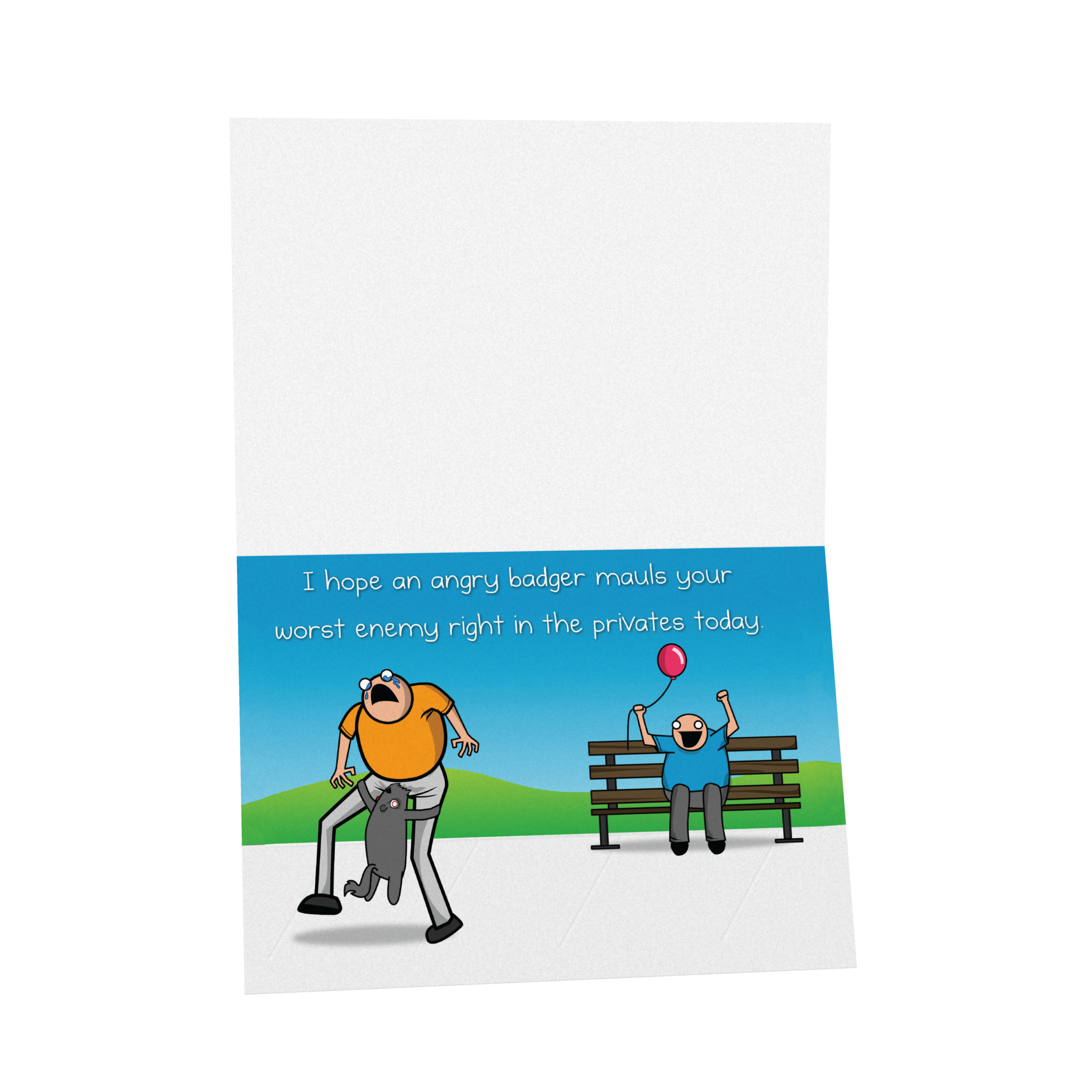 Badger - NSFW Birthday Greeting Card - Image 3