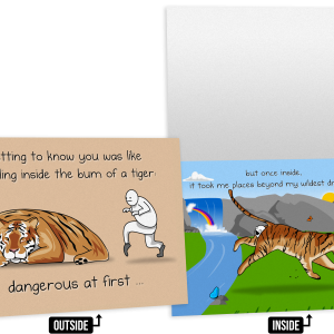 Tiger - NSFW Love & Friendship Greeting Card